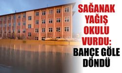 Sağanak Yağış Okulu Vurdu: Bahçe Göle Döndü!