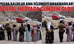 Yolda Kaldılar Ama Eğlenceyi Bırakmadılar!  Sosyal Medyada Gündem Oldu!