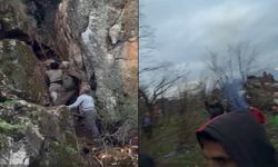 Pancar toplamak için gitti, dağda mahsur kaldı