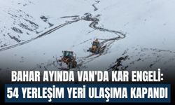Bahar Ayında Van'da Kar Engeli: 54 Yerleşim Yeri Ulaşıma Kapandı
