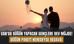 Van’da Düğün Yapacak Gençlere Dev Müjde! Düğün Paketi Neredeyse Bedava!