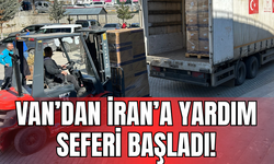 Van’dan İran’a 3 Yardım Tırı Gönderildi