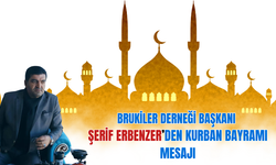 Brukiler Derneği Başkanı Şerif Erbenzer’den Kurban Bayramı Mesajı