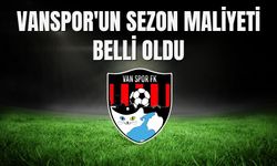 Vanspor'un Sezon Maliyeti Belli Oldu