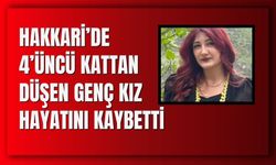 Hakkari’de 4’üncü Kattan Düşen Genç Kız Hayatını Kaybetti