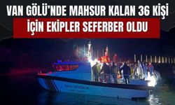 Van Gölü’nde Mahsur Kalan 36 Kişi İçin Ekipler Seferber Oldu