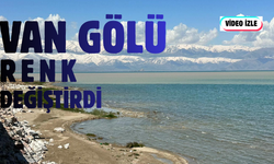 Yağışlar Van Gölü’nün Rengini Değiştirdi