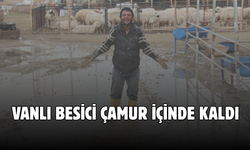 Vanlı Besici Çamur İçinde Kaldı