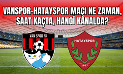 Vanspor- Hatayspor maçı ne zaman, saat kaçta, hangi kanalda? İşte detaylar...