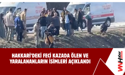 Hakkari’deki Feci Kazada Ölen Ve Yaralananların İsimleri Açıklandı