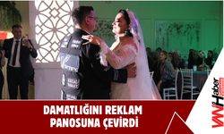Damatlığını Reklam Panosuna Çevirdi!