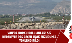 Van’da Korku Dolu Anlar! Sis Nedeniyle Pas Geçen Uçak Erzurum’a Yönlendirildi
