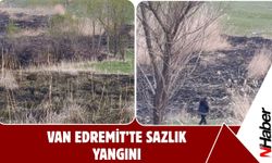 Van Edremit’te Sazlık Yangını!