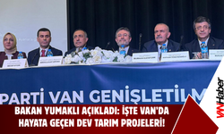 Bakan Yumaklı Açıkladı: İşte Van’da Hayata Geçen Tarım Projeleri!