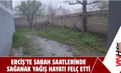 Erciş’te Sabah Saatlerinde Sağanak Yağış Hayatı Felç Etti!
