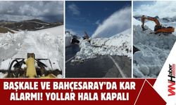 Başkale ve Bahçesaray’da Kar Alarmı! Yollar Hala Kapalı