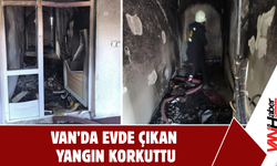 Van’da Evde Çıkan Yangın Korkuttu!
