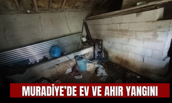 Muradiye’de Ev ve Ahır Yangını!