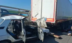 Otomobil tıra çarptı: çok sayıda yaralı var!