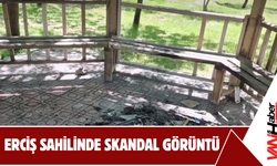 Erciş Sahilinde Skandal Görüntü: Çardakları Ateşe Verdiler!