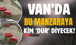 Bu Kadarına Da Pes! Van’da Tabureler Kaldırımdan Taştı, Yola Dizildi