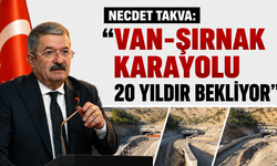 Necdet Takva: "Van-Şırnak Karayolu 20 Yıldır Bekliyor"