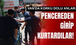Van'da evinde mahsur kalan yaşlı kadın itfaiye ekiplerince kurtarıldı