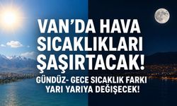 Van’da sıcaklıklar 30 dereceyi görecek, sıcaklıklar gece saatlerinde de yarı yarıya düşecek!