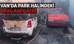 Van’da Park Halindeki Araçta Yangın Çıktı