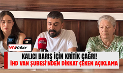 İHD Van Şubesi: Kalıcı Barış İçin Silahsızlanma Tek Başına Yeterli Değil