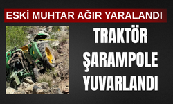 Traktör şarampole yuvarlandı! Eski muhtar ağır yaralandı
