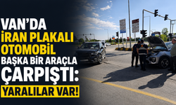 Van-Edremit’te İran Plakalı Otomobil Başka Bir Otomobile Çarptı: 2 Kişi Yaralandı