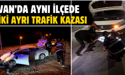 Van Edremit'te 2 Ayrı Kaza: Bir Yaralı, Bir Köpek Kurtarıldı