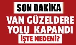 Van Güzeldere Yolu Kapandı İşte Nedeni?