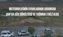 Meteorolojinin uyarılarının ardından Van’da gök gürültüsü ve yağmur etkili oldu