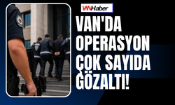 Van'da Operasyon Çok Sayıda Gözaltı!
