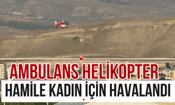 Bahçesaray'daki hamile kadın ambulans helikopter ile Van'a getirildi