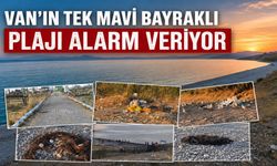 Van'ın Tek Mavi Bayraklı Plajı Alarm Veriyor