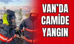 Van'ın Tuşba ilçesinde Camide Yangın Çıktı