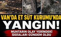 Van'da Et Süt Kurumu'nda Yangın: 20 Ağaç Zarar Gördü, Muhtardan Suç Duyurusu