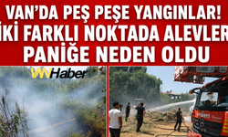 Van'da Peş Peşe Yangınlar! İki Farklı Noktada Alevler Paniğe Neden Oldu