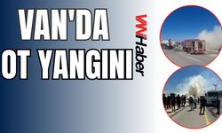 Van'da Yerleşim Yerine Yakın Ot Yangını Korkuttu