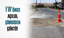 7 Ay Önce Açıldı, Şimdiden Çöktü! Van'da Elmalık Yolu Tepki Çekiyor