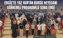 Erciş'te Yaz Kur'an Kursları Coşkulu Kapanış Programıyla Tamamlandı