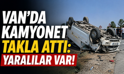 Erciş'te Hafif Ticari Kamyonet Takla Attı: 4 Yaralı