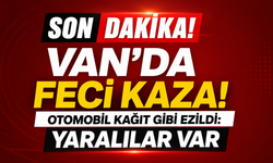 Van-Erciş kara yolunda iki otomobil çarpıştı: 2 yaralı