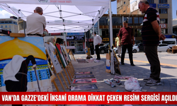 Van'da Gazze'deki İnsani Drama Dikkat Çeken Resim Sergisi Açıldı!