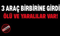 3 Araç Birbirine Girdi! Feci Kazada 1 Ölü, 7 Yaralı
