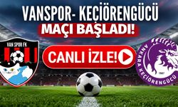 Vanspor-Keçiörengücü maçı başladı! Canlı yayın izle