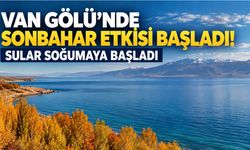 Van Gölü’nde sonbahar etkisi başladı! Sular soğumaya başladı